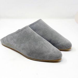 Lauren Manoogian Suede Fold Mule, Powder